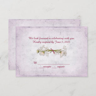 OSA bröllop-daisy-bouquet med pärlor Inbjudningar