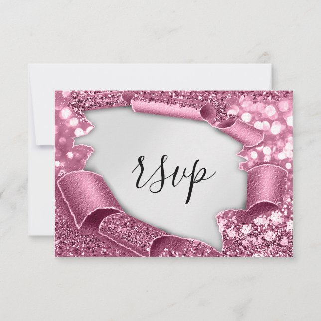 OSA Bröllop Glitter Möhippa Grått Silver Ro Kort (Baksida)