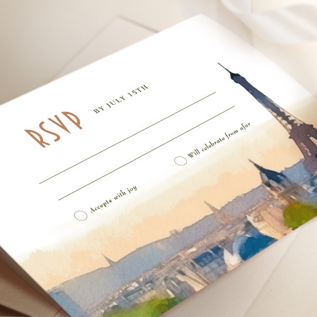 OSA Bröllop Infoga Paris Frankrike Destination Inv Inbjudningar (Skapare uppladdad)