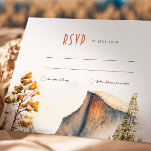 OSA Bröllop Infoga Yosemite Park Destination Inbjudningar