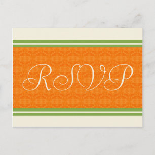 OSA Bröllop Orange Citrus Postcards Inbjudan Vykort