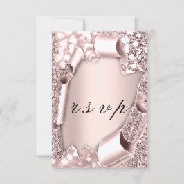 OSA Bröllop Ram 3D Ro Glitter Kort