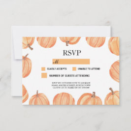 OSA Bröllop Rustic Pumpkin Pumpkins Responcards