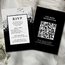 OSA Bröllop-svarskort QR kod Modern Elegance