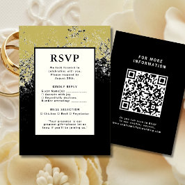 OSA Bröllop-svarskort QR kod Modern Elegance