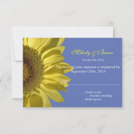 osa bröllopsinbjudningar på ljusa sommarsolrosor. kort