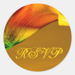 OSA Cala Lily Fall EnKue Seal Sticker Runt Klistermärke