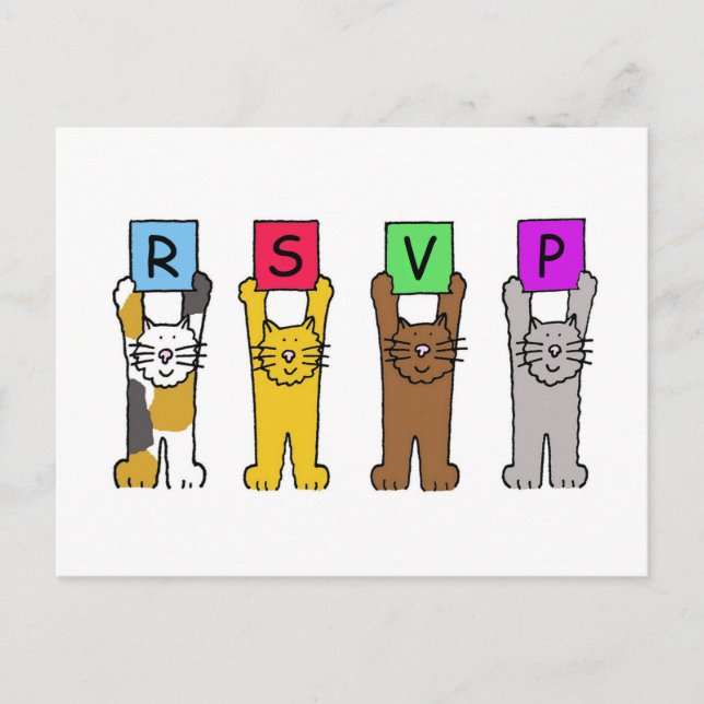 OSA Cats Inbjudan Vykort (Framsida)