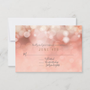 OSA Colorful Pastel Bokeh Twinkling Ljus Rosa Kort