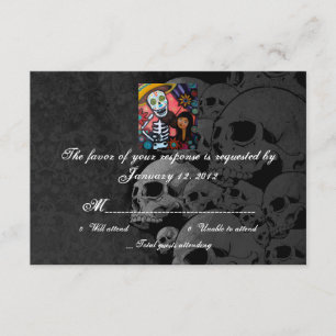 OSA Day of the dead Bröllopskort Kort
