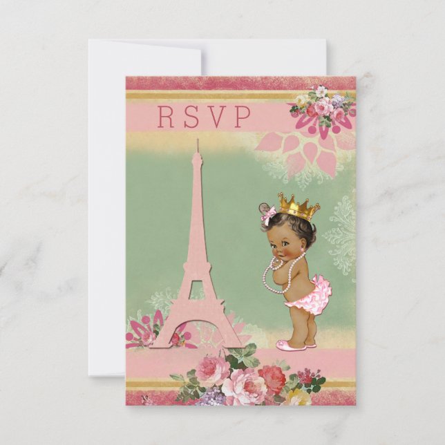 OSA Eiffel Torn Ethnic Princess Baby Shower (Framsida)