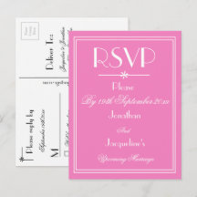OSA Elegant bröllop Personlig Namn Rosa OSA