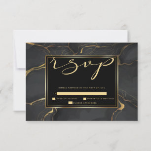 OSA Elegant MarLED Guld och Black Kort