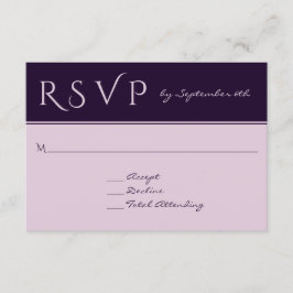 OSA Elegant Mörk Plum till ett prisvärt Bröllop-sv Kort