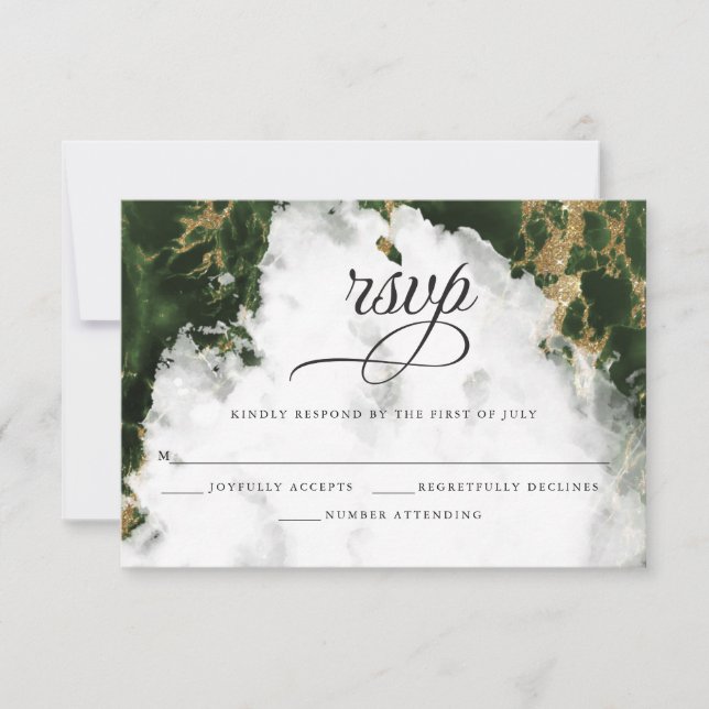 OSA | Emerald Grönt Watercolor BarefootBride™ (Framsida)