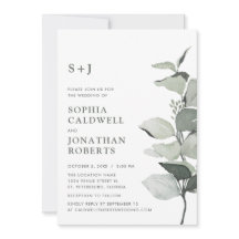 Osa Eucalyptus Monogram Bröllop