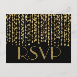 OSA | Faux Gold Foil-utseende Inbjudan Vykort