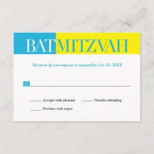 Osa för Bat mitzvah svar på Gult av turkos