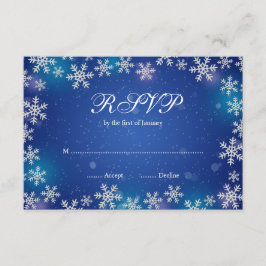 Osa för Bright Snöflingor Blue Winter