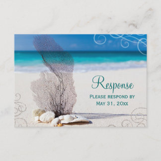 Osa för Coral Beach Destination Wedding Kort