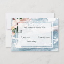 Osa för drivved Watercolor Beach Wedding Inbjudningar