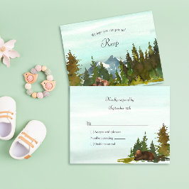 Osa för Forest Äventyr Bear Baby Shower