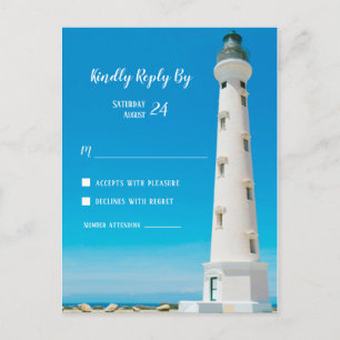 Osa för fyr Aruba Destination Wedding Vykort