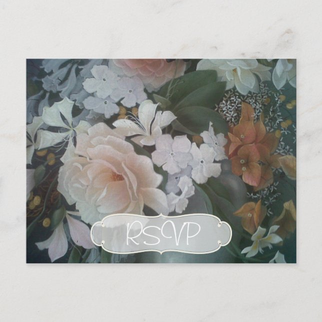 Osa för inbjudan att färga bröllop med foto vykort (Framsida)