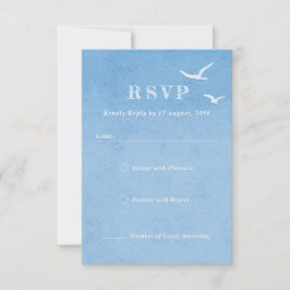 Osa för inbjudan till lätt Blå himmel-vattenfärgsb