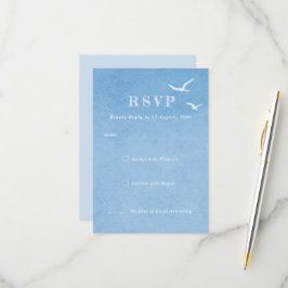 Osa för inbjudan till lätt Blå himmel-vattenfärgsb