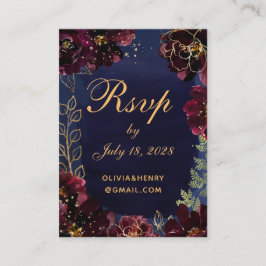 Osa för marin Bordeaux-Online med informationskort Visitkort