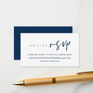 OSA för Online av bröllopsinbjudningar, visitkort  Tilläggskort