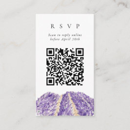 Osa för QR Code Online Lavender Fält webbplats Tilläggskort