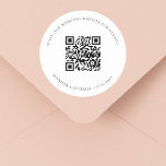 osa för QR-kodinformation på bröllop webbplats Runt Klistermärke<br><div class="desc">Lägg till URL:en för webbplatsen bröllop. Om du vill ha mer information,  mer information,  osa av online.</div>