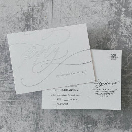 Osa för Romantic Silver Foil Bröllop Meal Option