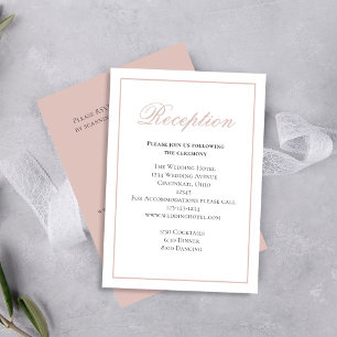OSA för Rosa Calligraphy Script Reception Tilläggskort