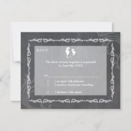 Osa för sjöhäst Beach Wedding Kort