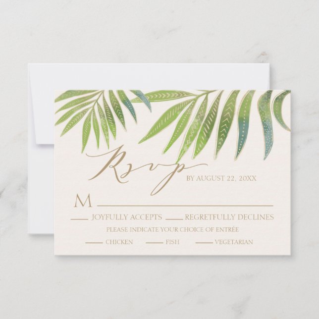 Osa för storslagen sommarbröllop kort (Framsida)