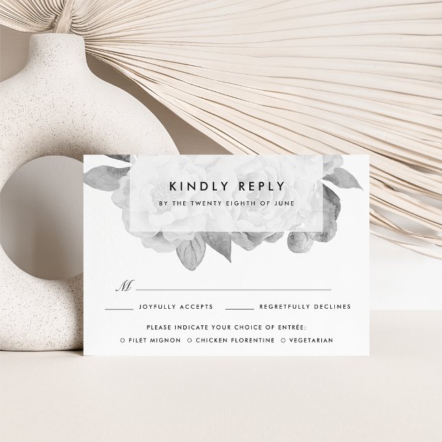 OSA för val av Blommigt mellan svartvitt och svart Kort (Skapare uppladdad)