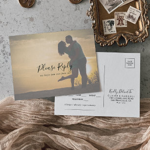 Osa för val av Calligraphy Photo Menu Choice Vykort