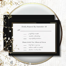 OSA för val av Guld-mörk i svart, vit 