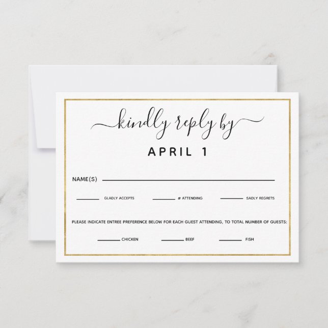 Osa för val av svartvitt och Guld-måltid (Framsida)