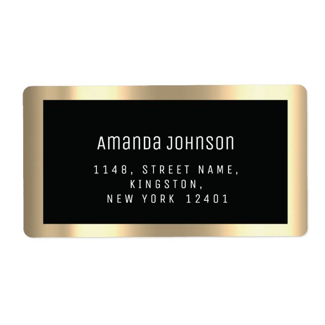 OSA Framed Boutique Online Black Guld Ram Fraktsedel (Framsidan)