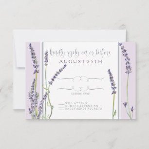 OSA Fransk Lavender Blommigt Modern Typografi Kort