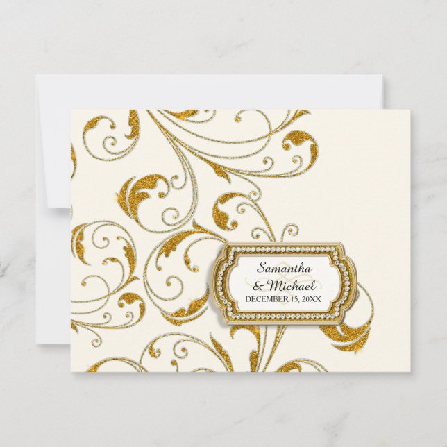 OSA Glam Old Hollywood Reisy Tie-händelse (Framsida)