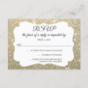 OSA Glitter Fab Guld Kort