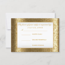 OSA Guld Damask and White