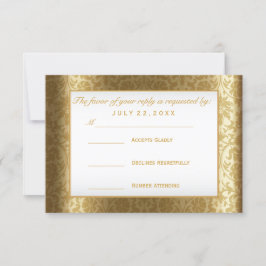 OSA Guld Damask and White