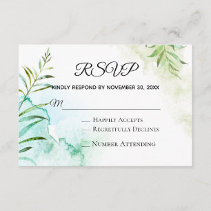 *~* OSA i Botaniska Grey Elegant bröllop Tilläggskort