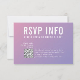 OSA INFO-kort - modern lila rosa-kod